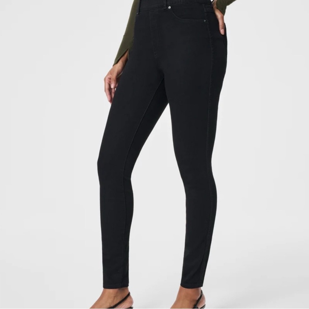 SPANX Black Skinny Jeans High-Rise Stretch